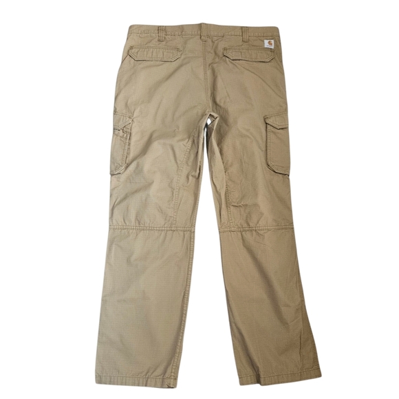 CARHARTT Men's Force Relaxed Fit Cargo Pants Size 42x32 Ripstop Khaki 101148-257 - Picture 7 of 15